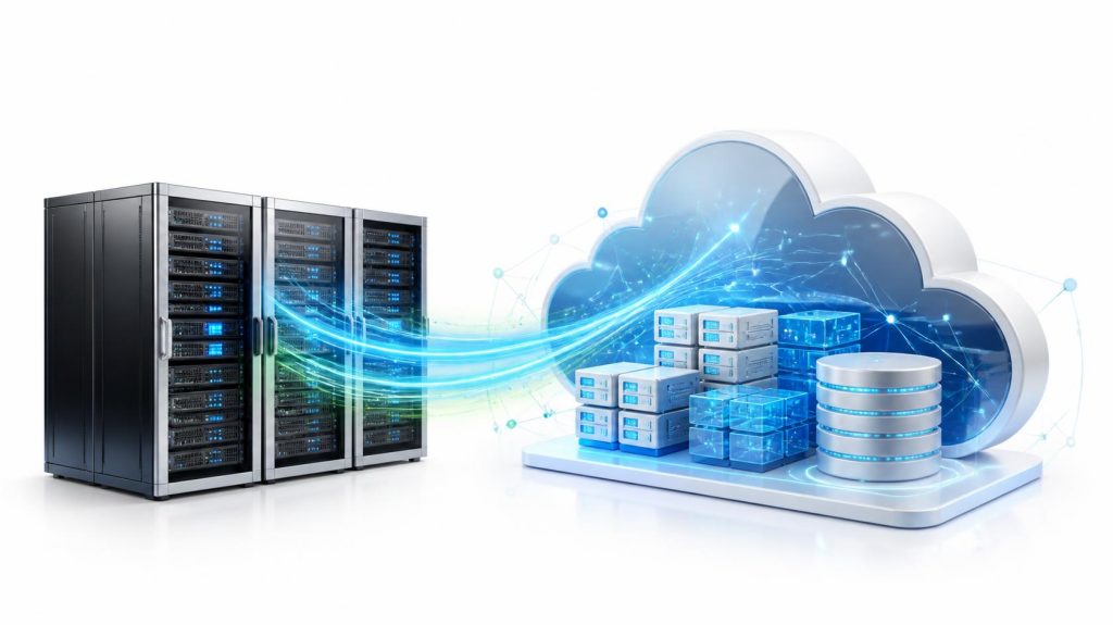 Chuyển từ server vật lí sang Cloud Server