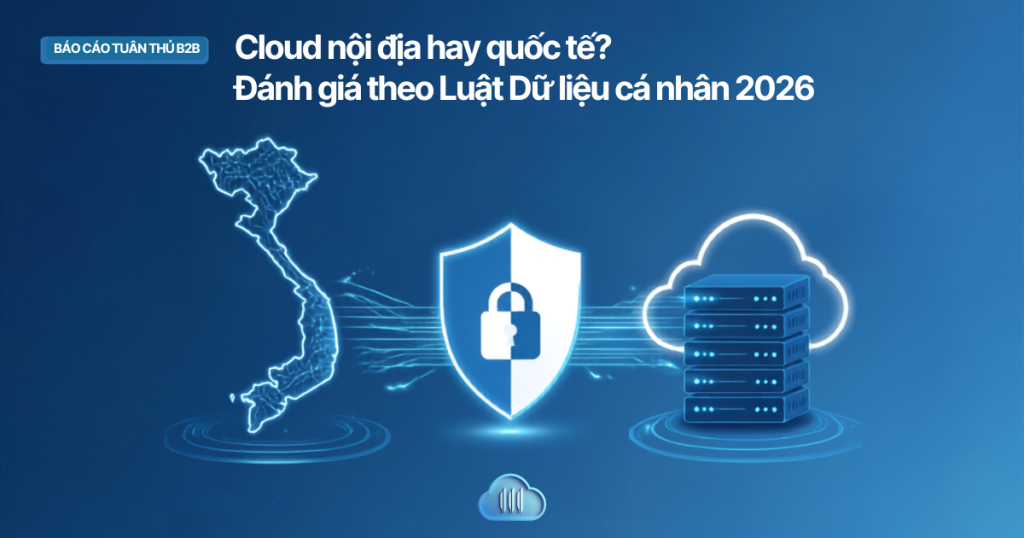 Minh họa chuyển dữ liệu cá nhân xuyên biên giới giữa Việt Nam và cloud quốc tế